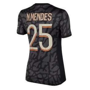 Paris Saint-Germain Nuno Mendes #25 Tredje Tröja Dam 2023-24 Kortärmad